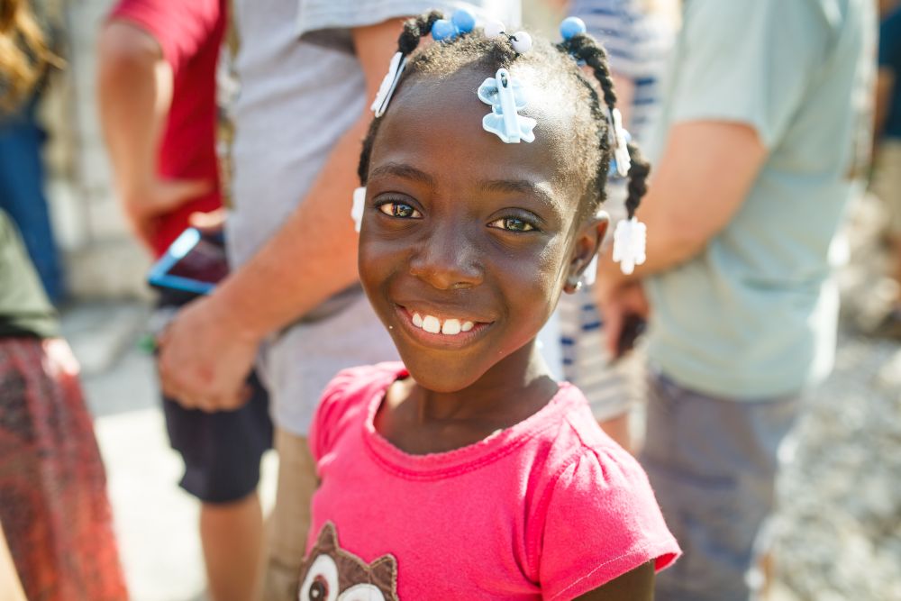 Haitian girl smiling