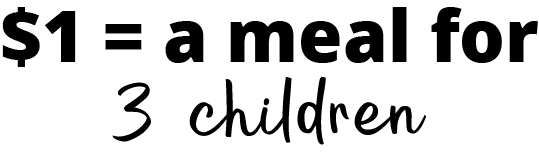 $1 = a meal for 3 children