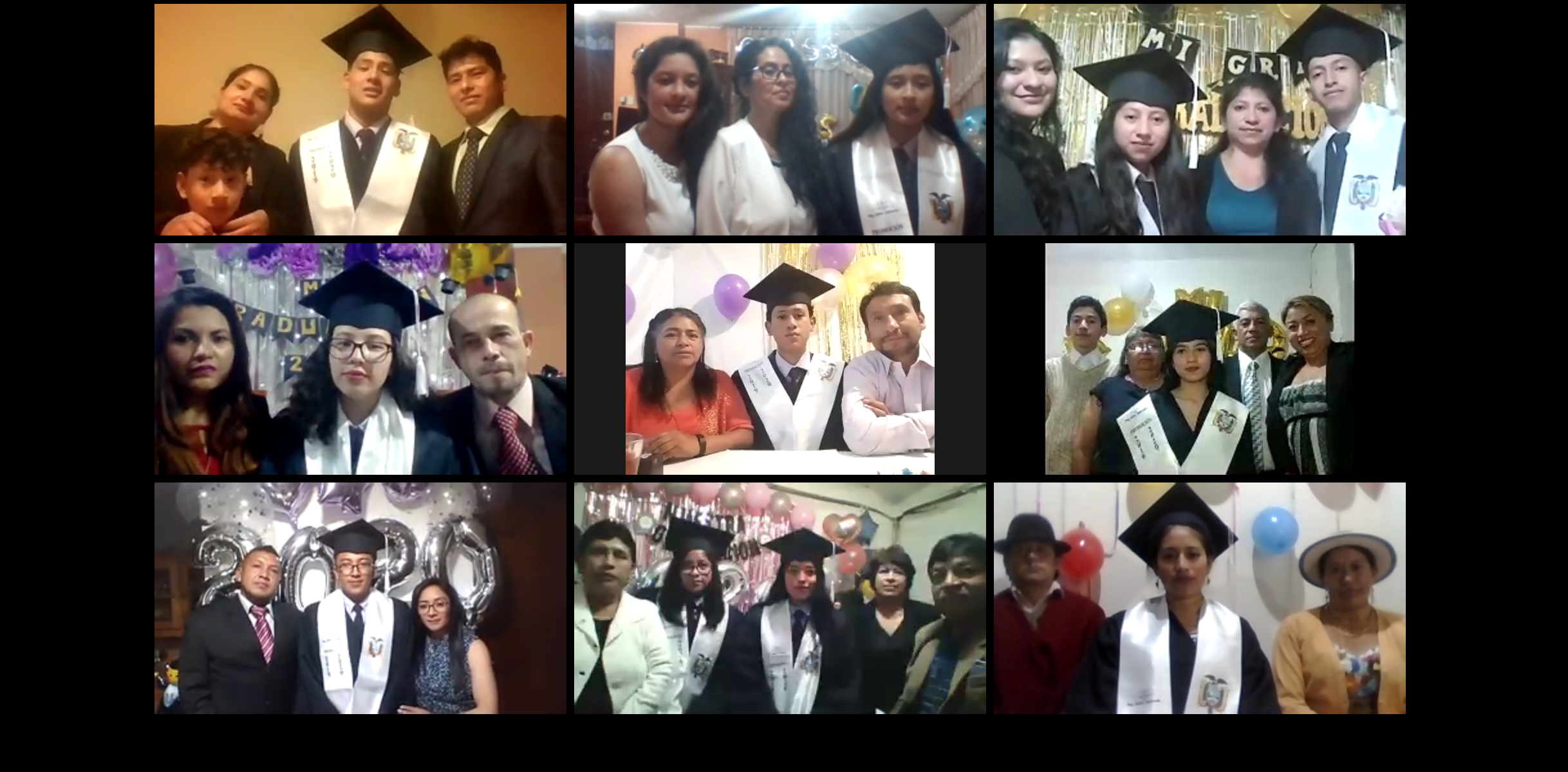 Zoom Screenshot of Graduation