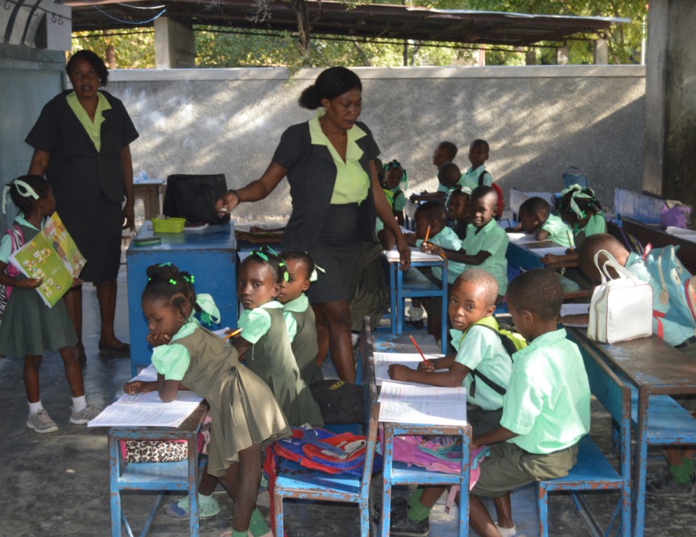 Preschool class at Grand Goave