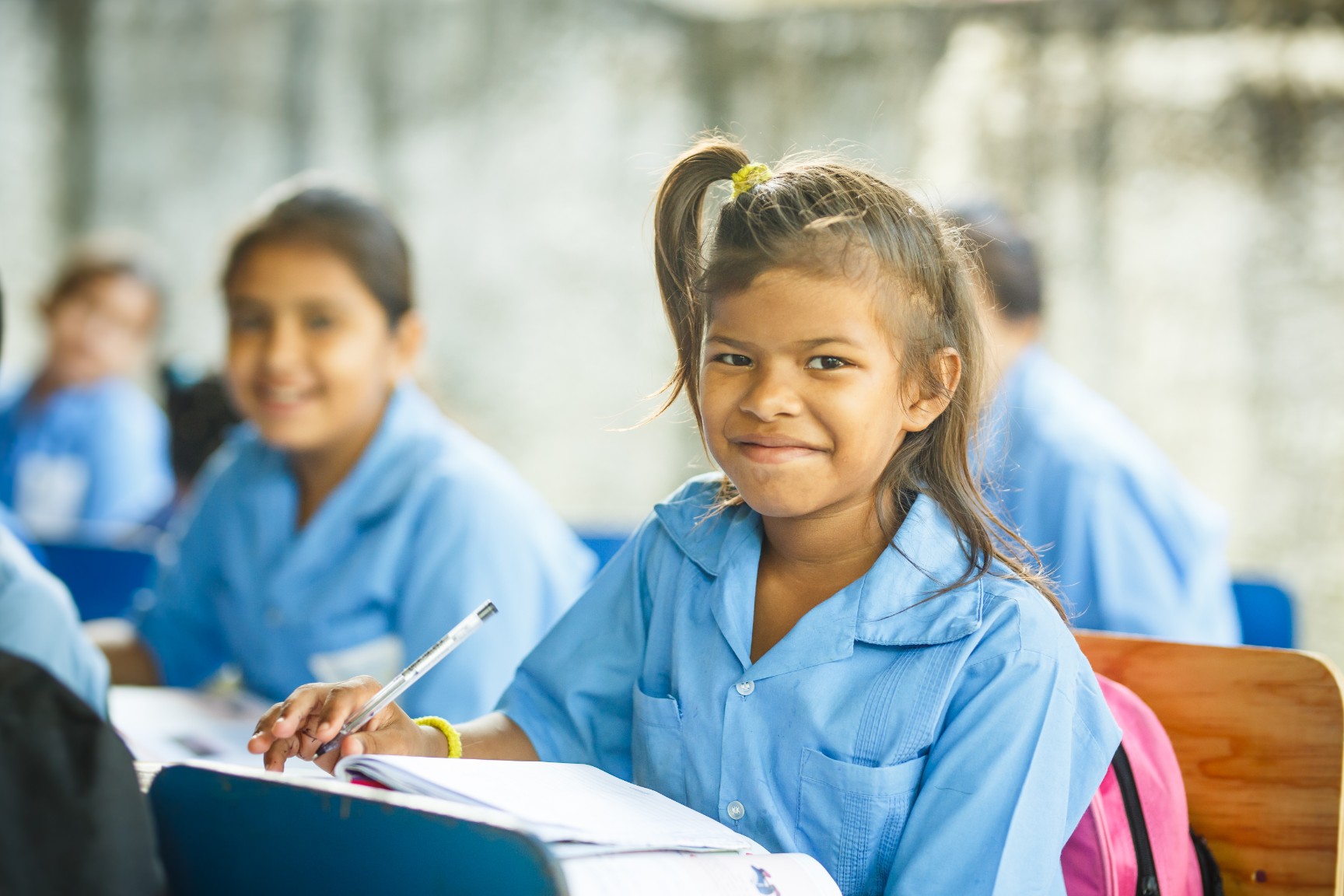 Girls in school at Honduras