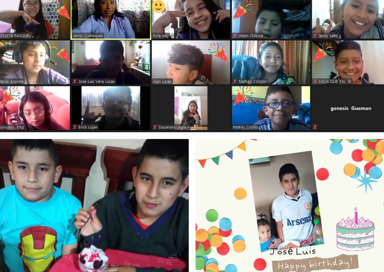 Photo of children in virtual class